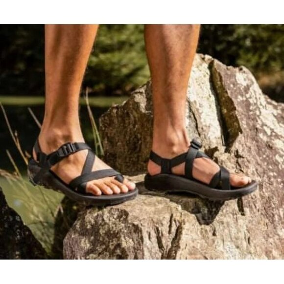 Chaco Men's Black Outdoor Sandals - Picture 1 of 8